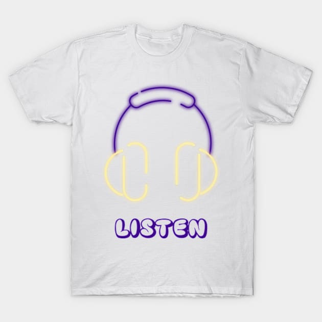 Listen T-Shirt by Luxefit